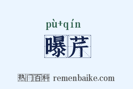 曝芹是什么意思的图片